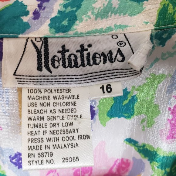 Vintage Notations Button Up Shirt New With Tags 16 - Picture 2 of 6